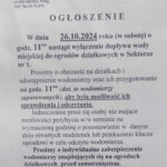 Zamknięcie dopływu wody miejskiej nastąpi w sobotę 26 października.